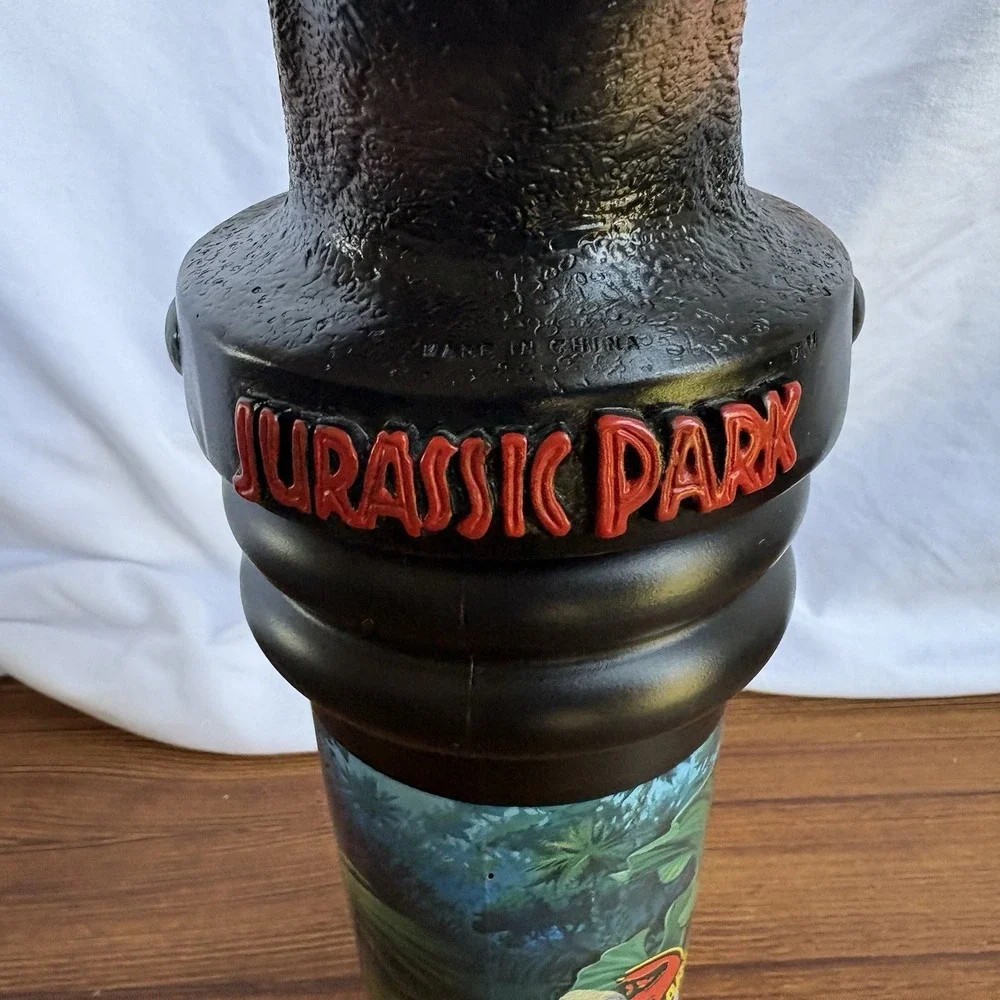 1996 Jurassic Park‎ T-Rex Souvenir Cup Straw Universal Studios Hollywood